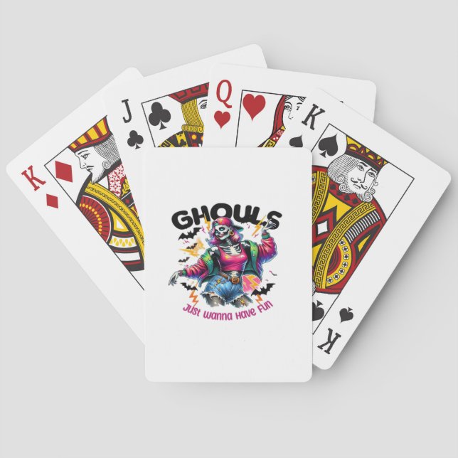 Jeu De Cartes Ghouls veut juste s'amuser Halloween Vibes (dos)