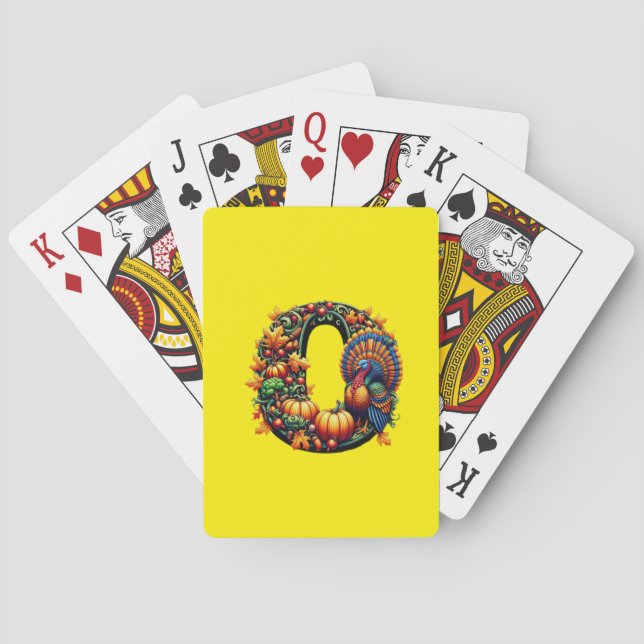 Jeu De Cartes Gift letter o Thanksgiving style  (dos)