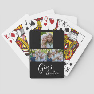 Jeu De Cartes Gigi Script Black établi 3 Photo