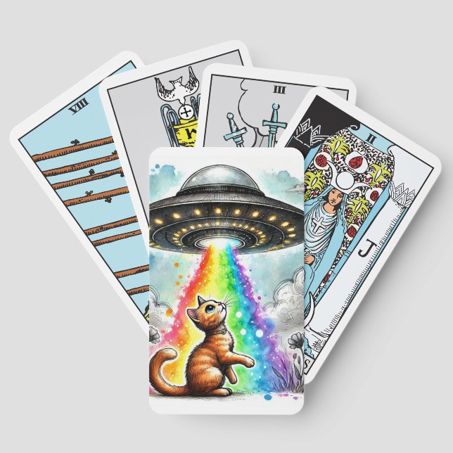 Jeu De Cartes Ginger Kitty et OVNI (Verso)