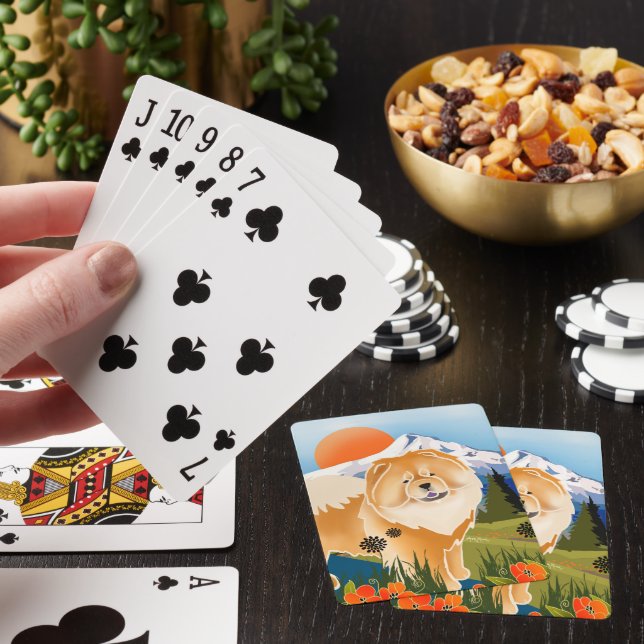 Jeu De Cartes GINKGO le Chow par Mt Hood RED (In Situ)
