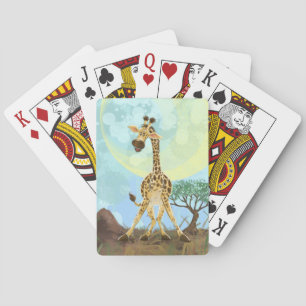 Jeu De Cartes Giraffe de la Parade Animale