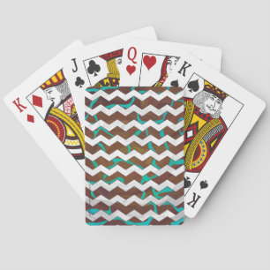 Jeu De Cartes Giraffe Impression Brown et Turquoise