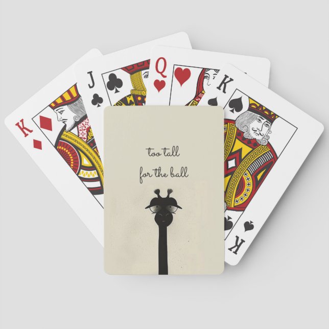 Jeu De Cartes Giraffe noire (dos)