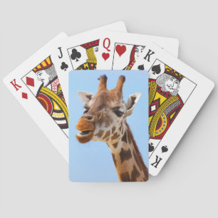 Jeu De Cartes Giraffe Portrait jouer aux cartes