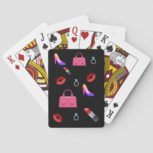 Jeu De Cartes Girly Emoji (dos)