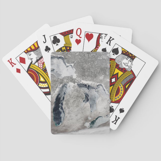 Jeu De Cartes Glace Sur Les Grands Lacs, États-Unis. (dos)