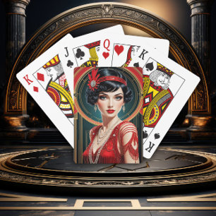 Jeu De Cartes Glamour du Gatsby doré