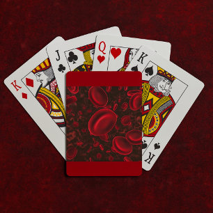 Jeu De Cartes Globules Rouges Microscopiques