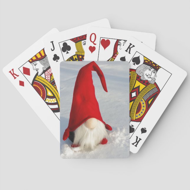 Jeu De Cartes Gnome de Noël scandinave (dos)