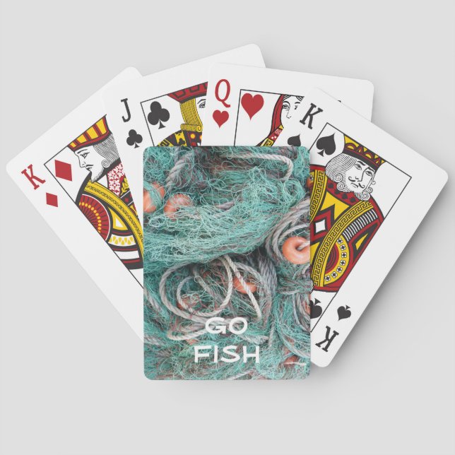 Jeu De Cartes "Go Fish" Filet de pêche Cartes de jeu (dos)