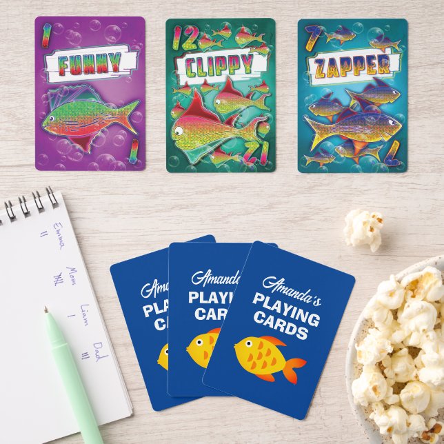 Jeu De Cartes Go Fish jouer aux cartes personnalisées avec le no (Insitu (Soirée de jeux))