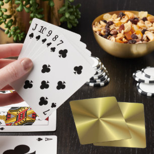 Jeu De Cartes Gold Look élégant tendance Modèle personnalisé Gla