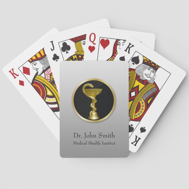 Jeu De Cartes Gold Médicale Hygieia Bowl Professionnel (dos)