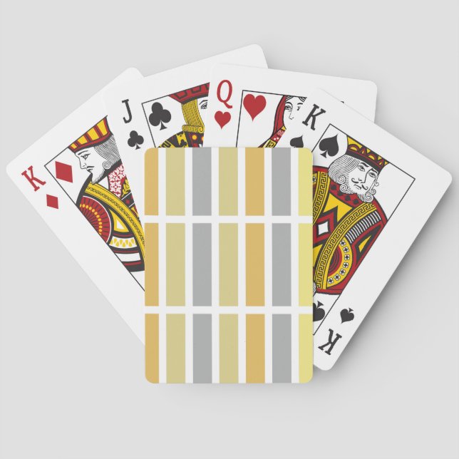 Jeu De Cartes Gold Silver Bronze Metal Hues (dos)