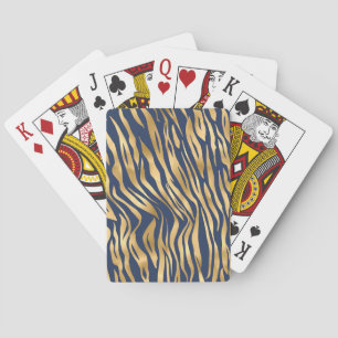 Jeu De Cartes Gold Tiger Motif Chic élégant