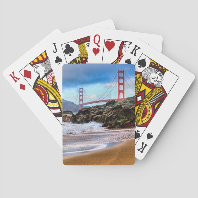 Jeu De Cartes Golden gate bridge au coucher du soleil (dos)
