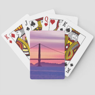 Jeu De Cartes Golden gate bridge au coucher du soleil
