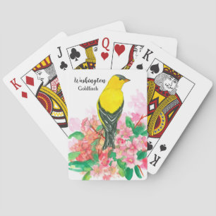 Jeu De Cartes Goldfinch Washington State Souvenir Goldfinch