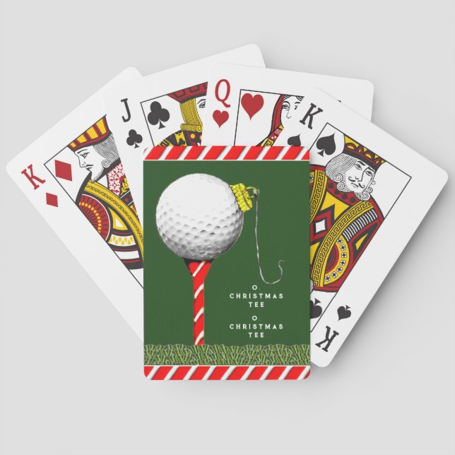 Jeu De Cartes Golf Christmas Stocker Stuffer (dos)