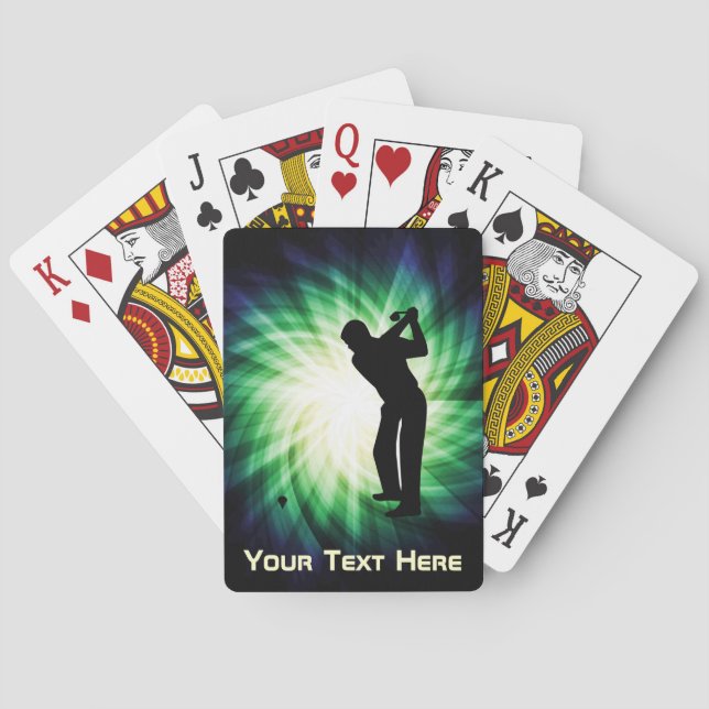 Jeu De Cartes Golf vert frais (dos)