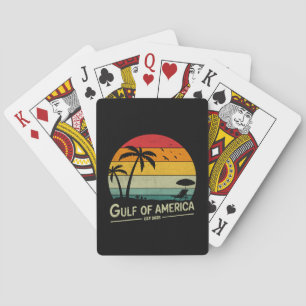 Jeu De Cartes Golfe d'Amérique conception patriotique vintage-am