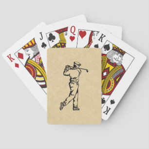 Jeu De Cartes Golfsport Design look cuir