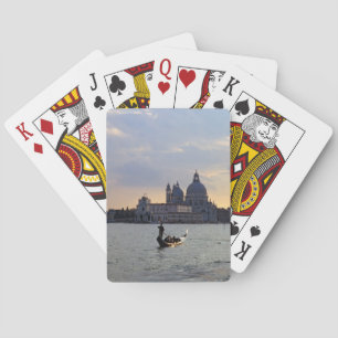 Jeu De Cartes gondole vénitienne au coucher du soleil - Italie