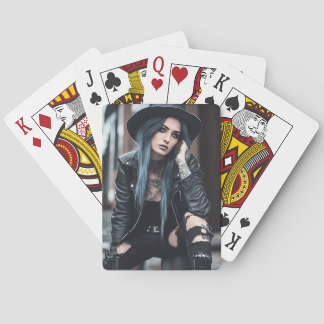 Jeu De Cartes Goth Girl in Deep Thought (dos)