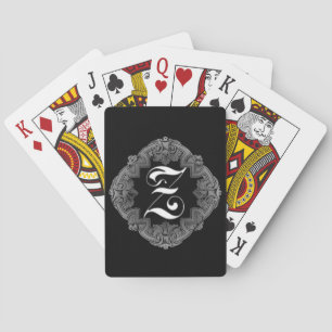 Jeu De Cartes Goth Initial Z élégant