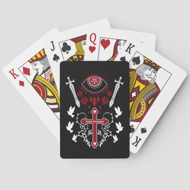 Jeu De Cartes Goth Post Punk Mode (dos)