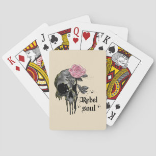 Jeu De Cartes Goth Skull   Rebel Soul