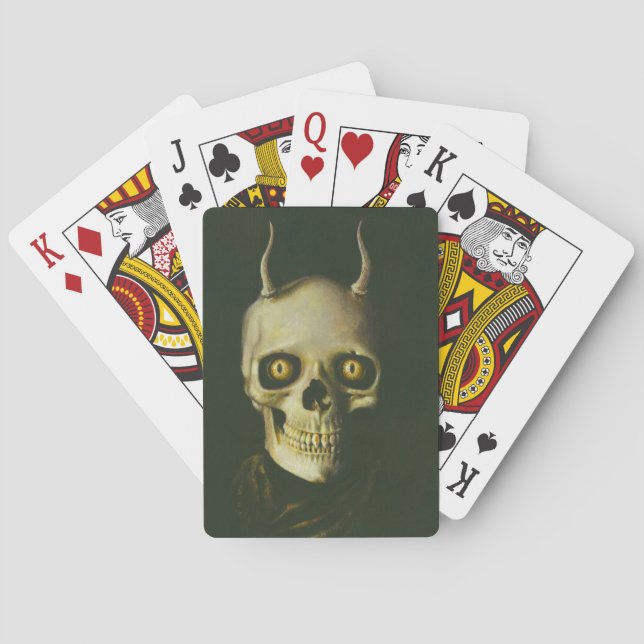 Jeu De Cartes Gothique Diable Crâne Jouer Cartes (dos)