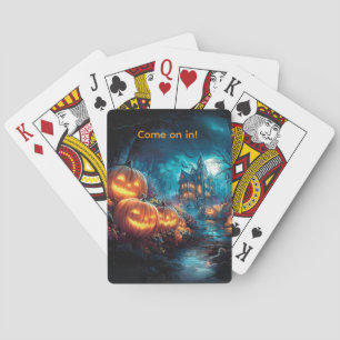 Jeu De Cartes Gothique Haunted House Jack-O-Lanterns
