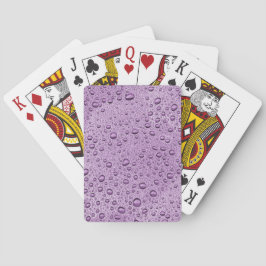 Jeu De Cartes gouttelettes d'eau violette