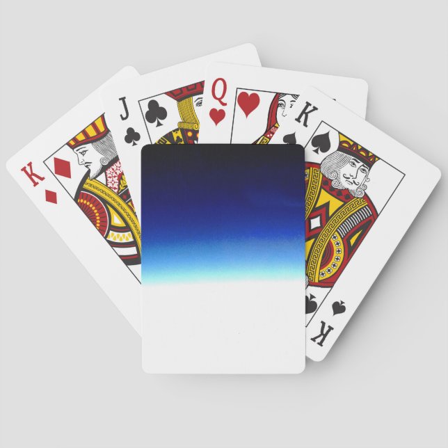 Jeu De Cartes Gradient bleu (dos)