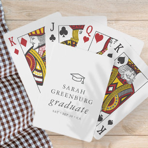 Jeu De Cartes Graduate Moderne Minimaliste Simple Chic Graduatio