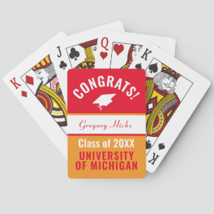 Jeu De Cartes Graduation personnalisée
