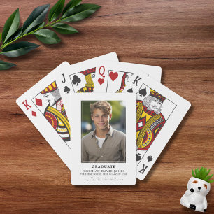 Jeu De Cartes Graduation photo simple et moderne