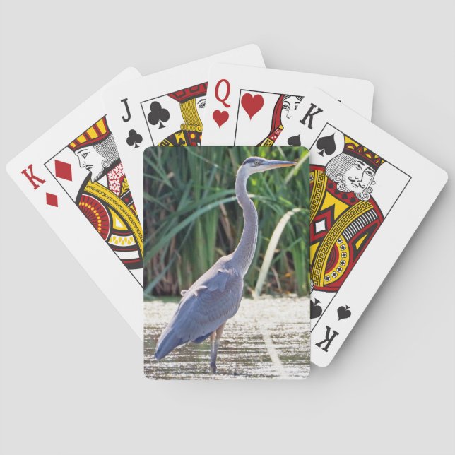 Jeu De Cartes Grand Héron Bicycle Lecture Cartes (dos)