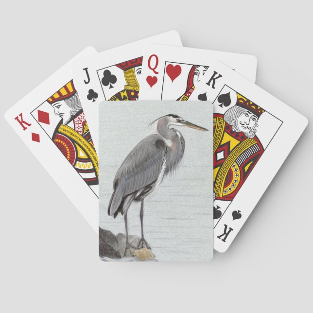Jeu De Cartes Grand héron bleu (dos)