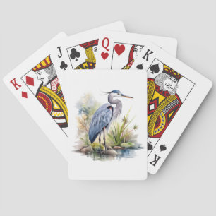 Jeu De Cartes Grand Héron Bleu Jouer des cartes