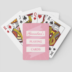 Jeu De Cartes Grand-mère joue aux cartes