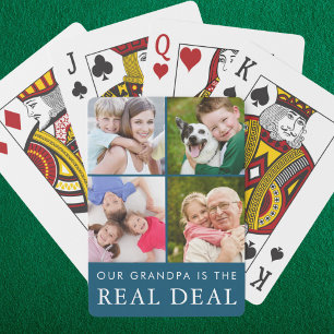 Jeu De Cartes Grand-père drôle dire petits-enfants 4 Photo Turqu