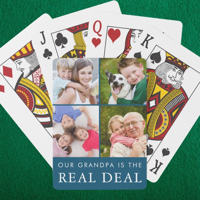 Jeu De Cartes Grand-père drôle dire petits-enfants 4 Photo Turqu (Créateur téléchargé)