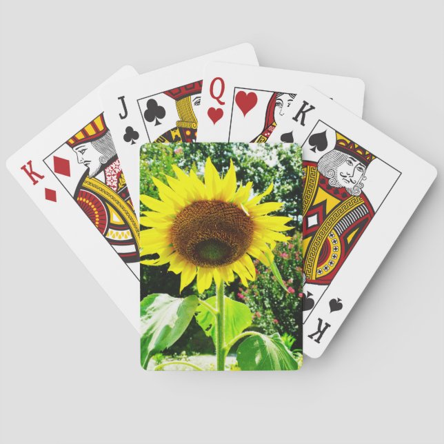 Jeu De Cartes Grand tournesol jaune (dos)