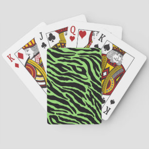 Jeu De Cartes Grandes Posters de animaux vertes et noires