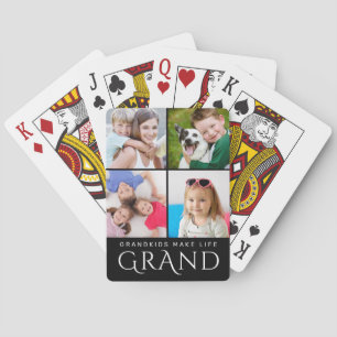 Jeu De Cartes GRANDKIDS FAIRE VIE GRAND 4 Photo Collage