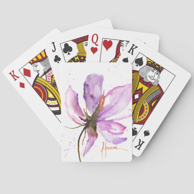 Jeu De Cartes Gras Floral IV (dos)