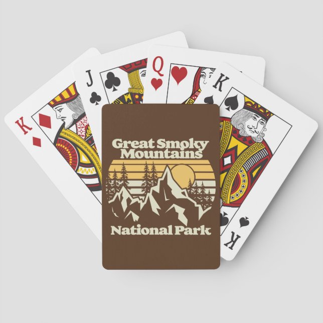 Jeu De Cartes Great Smoky Mountains, Parc National (dos)